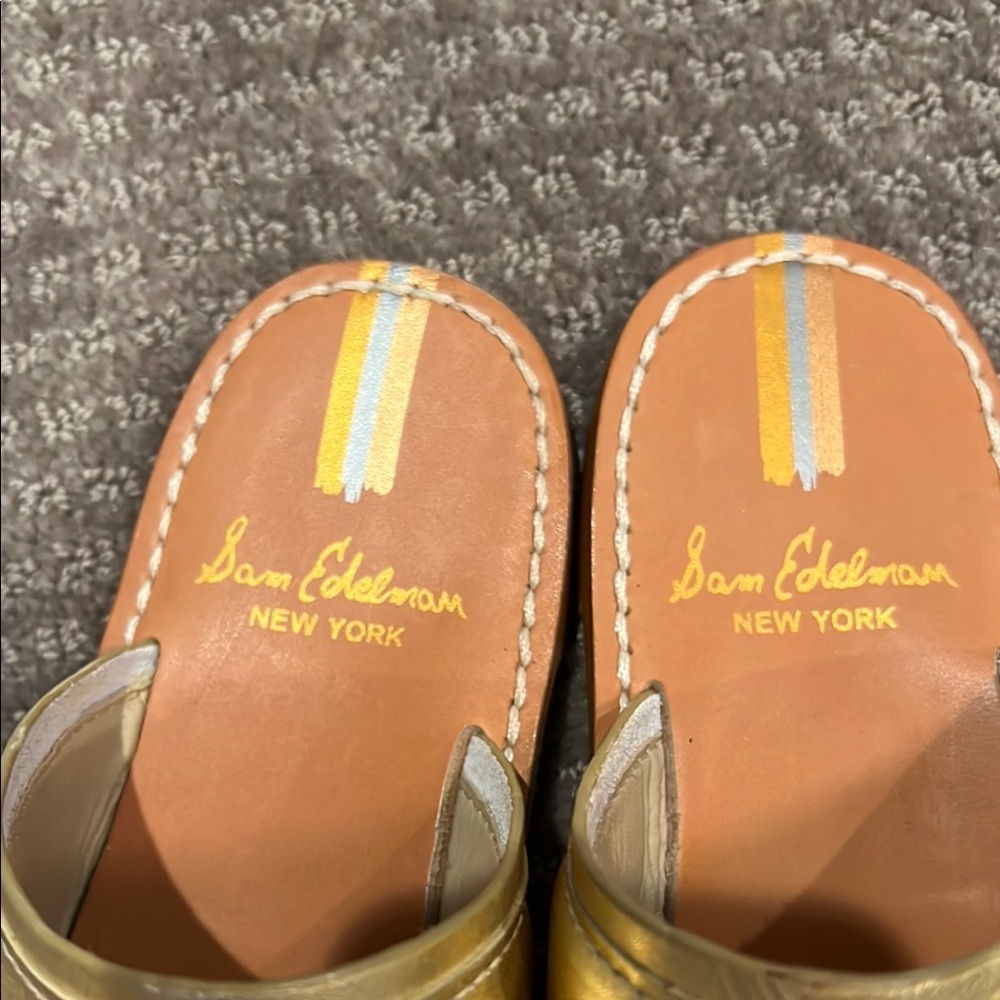 Sam Edelman Gold Women's Sandals - Picture 2 of 8